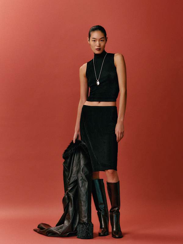 Shaye Knit Two Piece - Black